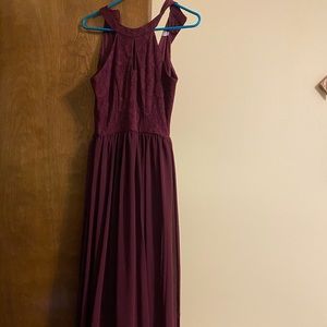 Burgundy Dress Long